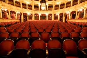inside an old theater